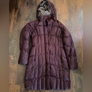 Eddie Bauer Women's Puffer Coat - Deep Burgundy